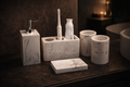 Calma Bath Set — White Resin