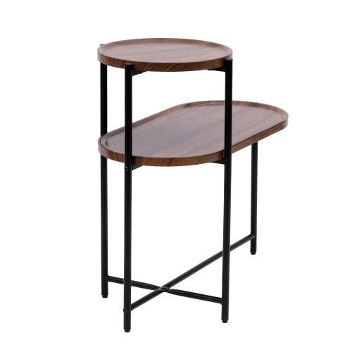 Orbis Side Table — Walnut Wood